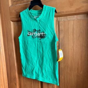 Carhartt Teal Graphic Tank Top